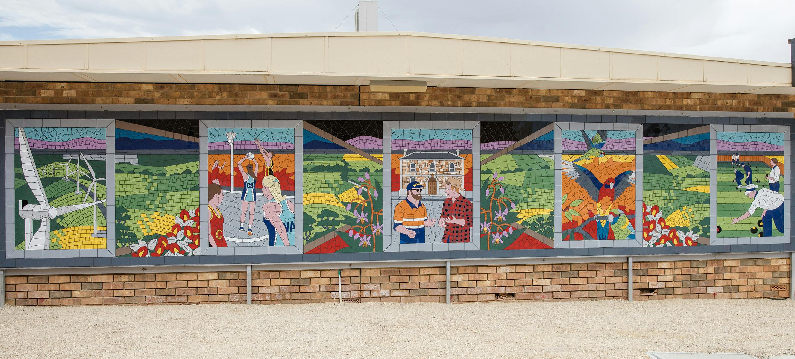 Blyth Mosaic -5 of the nine panels