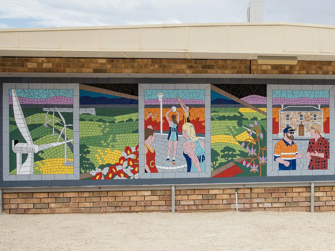Blyth Mosaic -5 of the nine panels