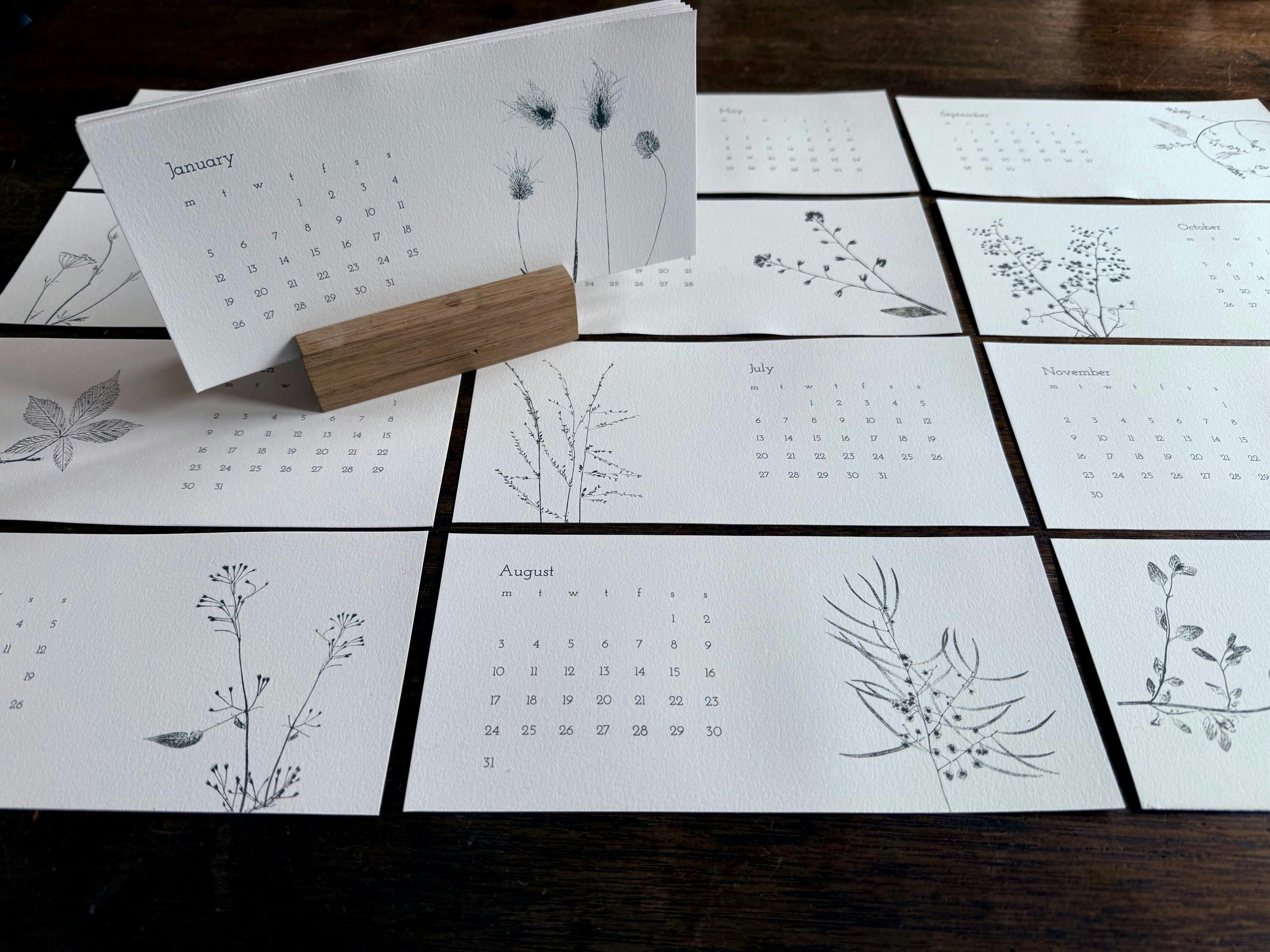 Catherine Rogers Hand Printed calender