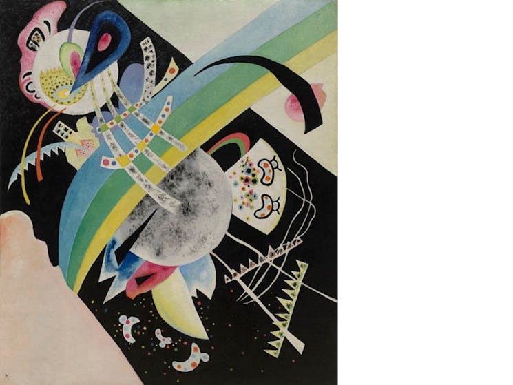 Vasily Kandinsky 'Circles on black' 1921