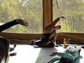 stretching sunny yoga wilpena womens weekend, Active rest retreats,