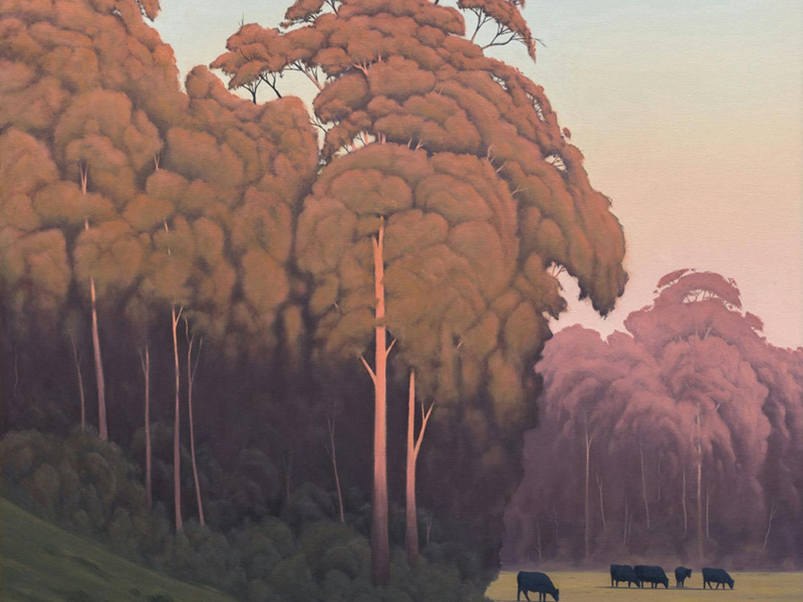 Huon Dusk. Oil painting by Richard Stanley