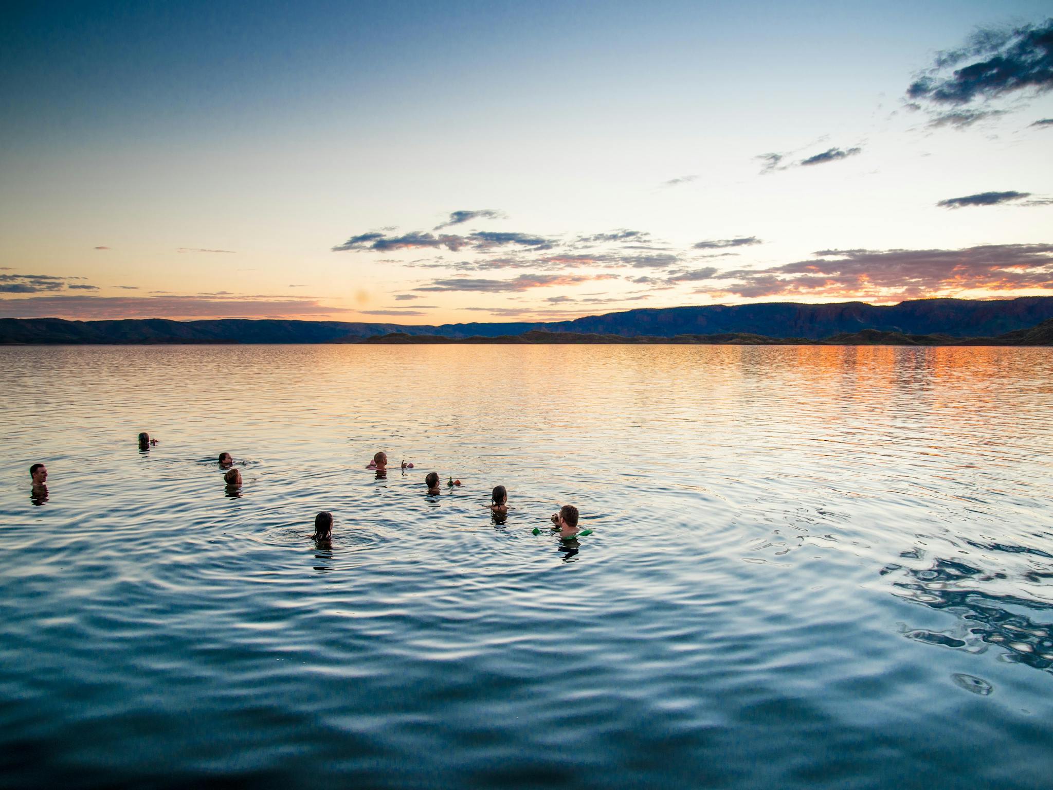 Sunset on Lake Argyle