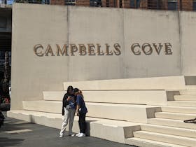 Tourists doing an Unlocked Tour at Campbells Cove