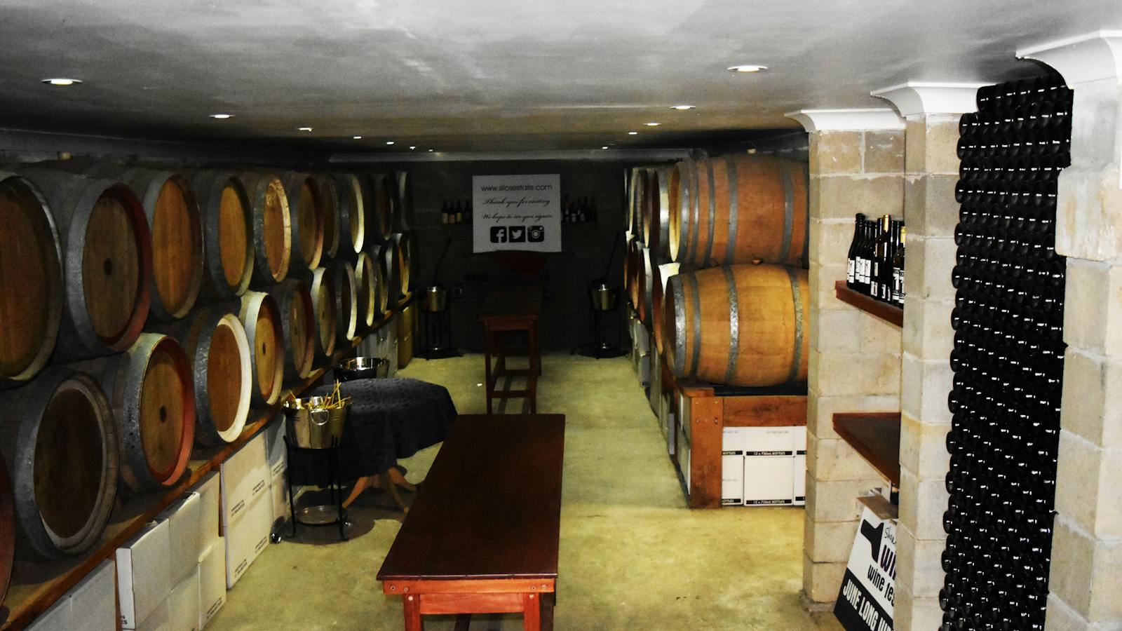 Wine tasting at Silos Estate Berry