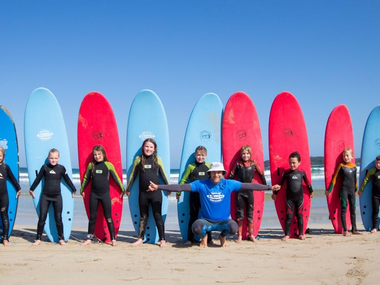 Surf lessons for kids NSW South coast