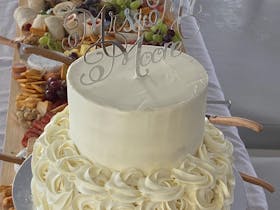 Cake & food, options available to suit your occasion while cruising Mooloolaba