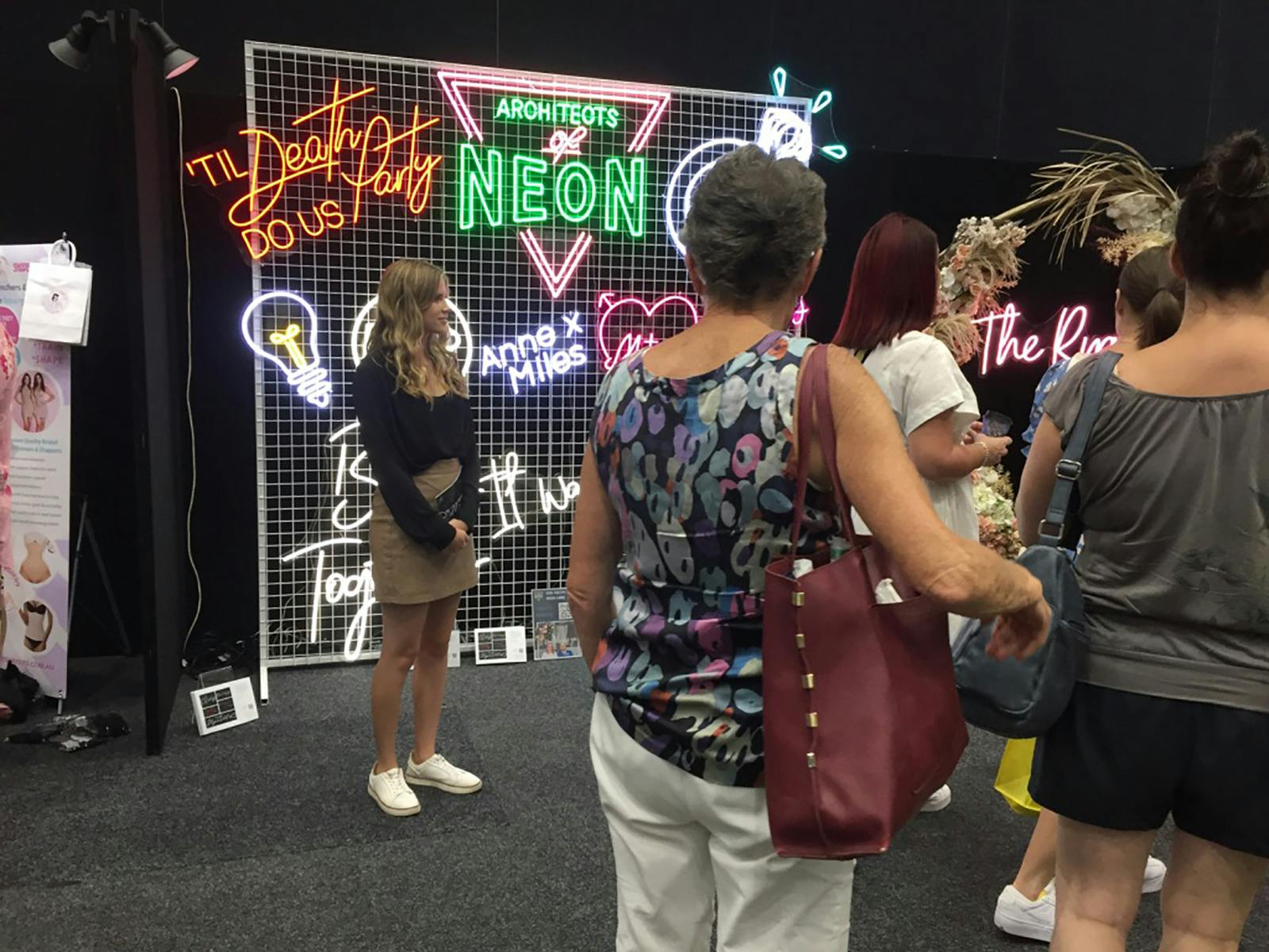 Unique and trending products such as neon signs at Your Local Wedding Guide Gold Coast Expo.