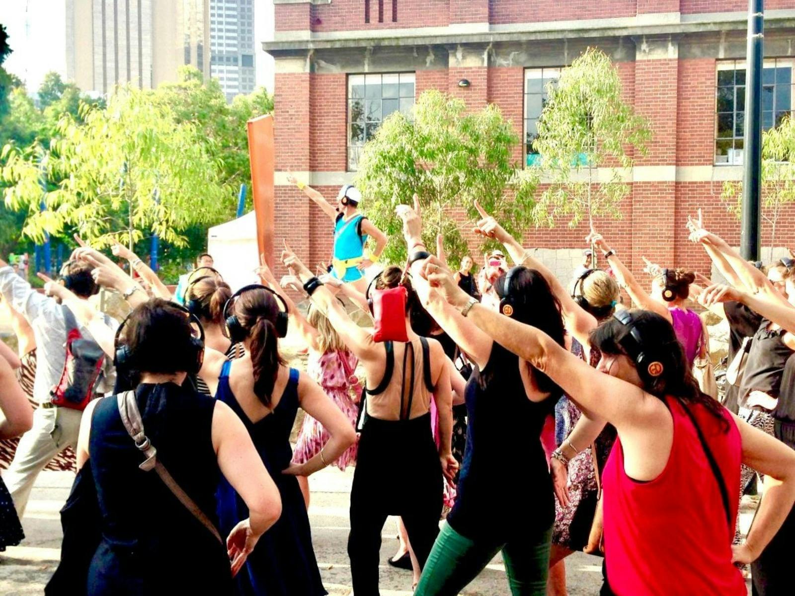 Guru Dudu Silent Disco Walking Tour,  Brisbane Tour, Mamma Mia Brisbane, Abba Fun Visit Brisbane