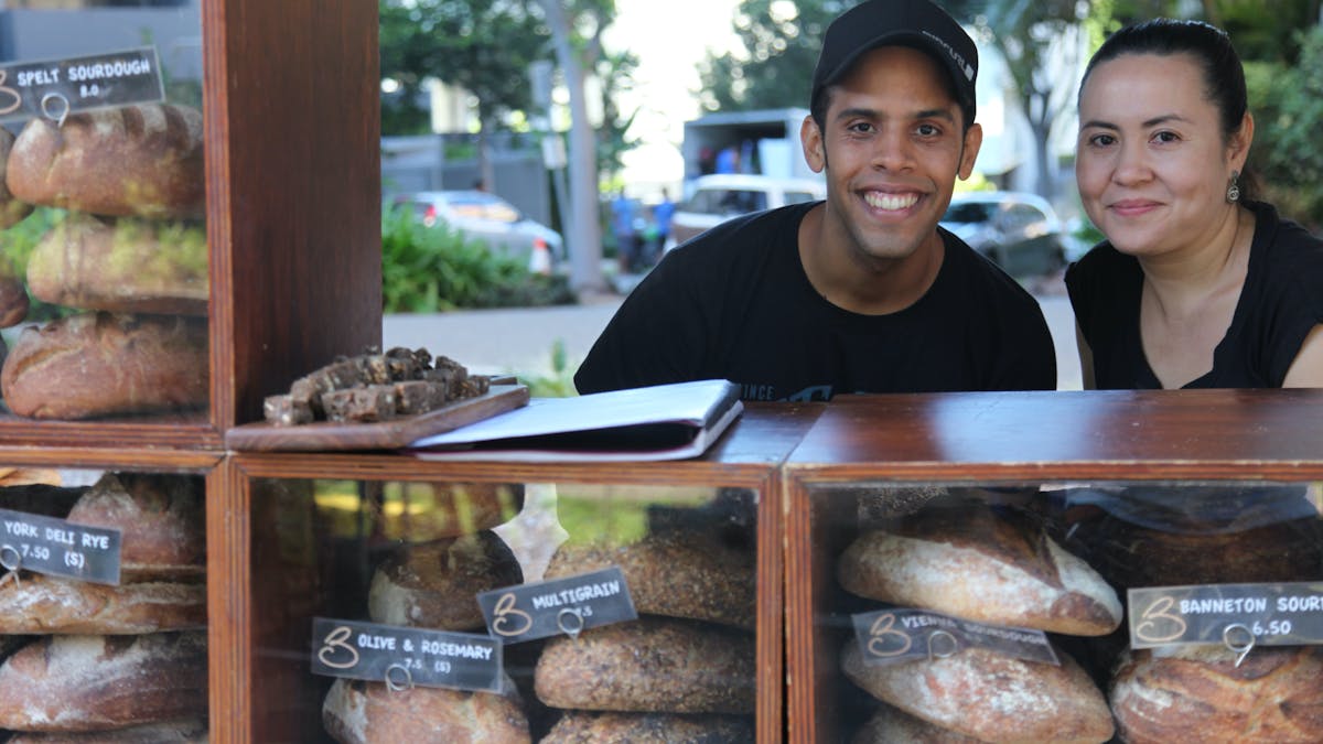 Fresh from the baker lots of pastries and breads