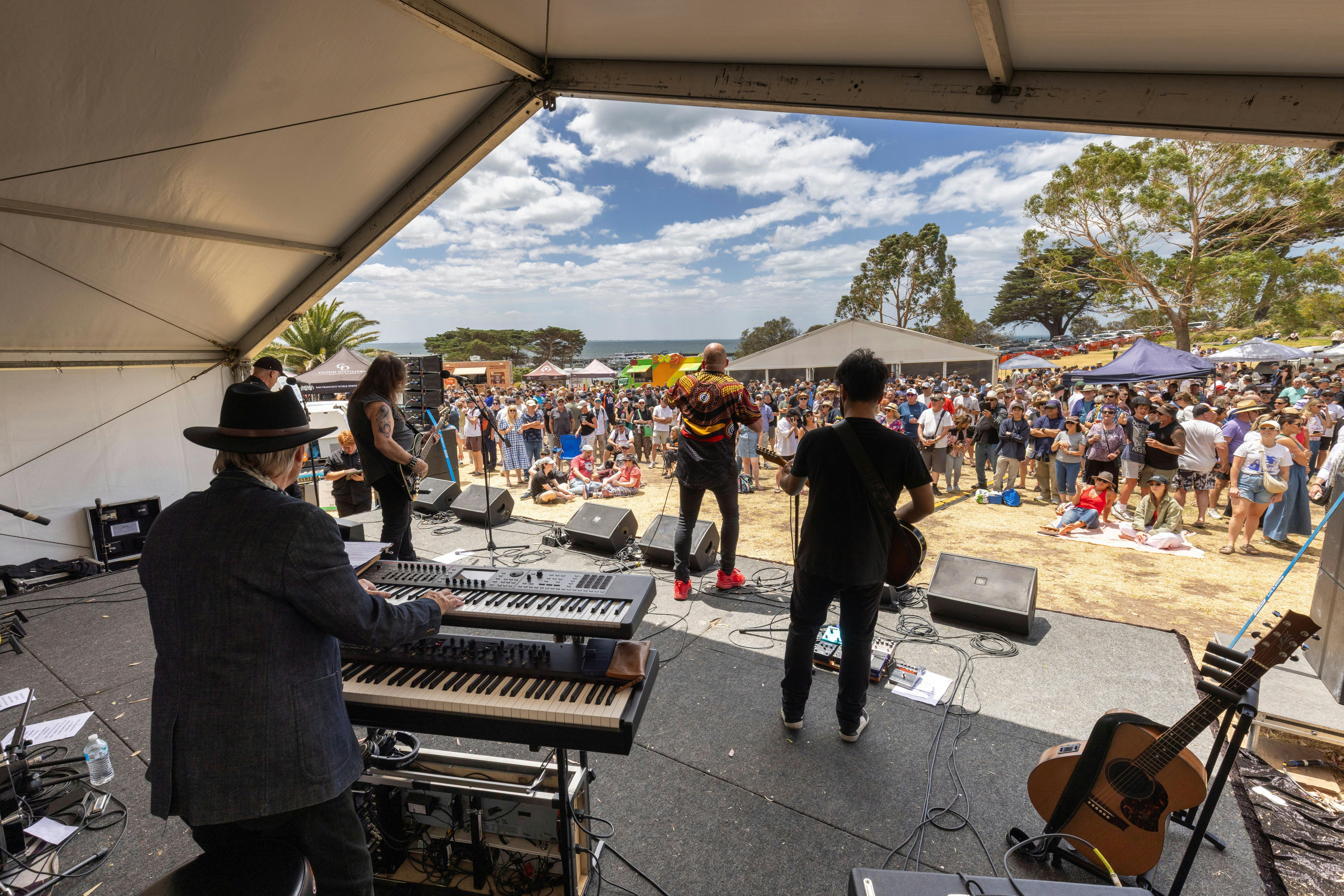 View from the back of stage