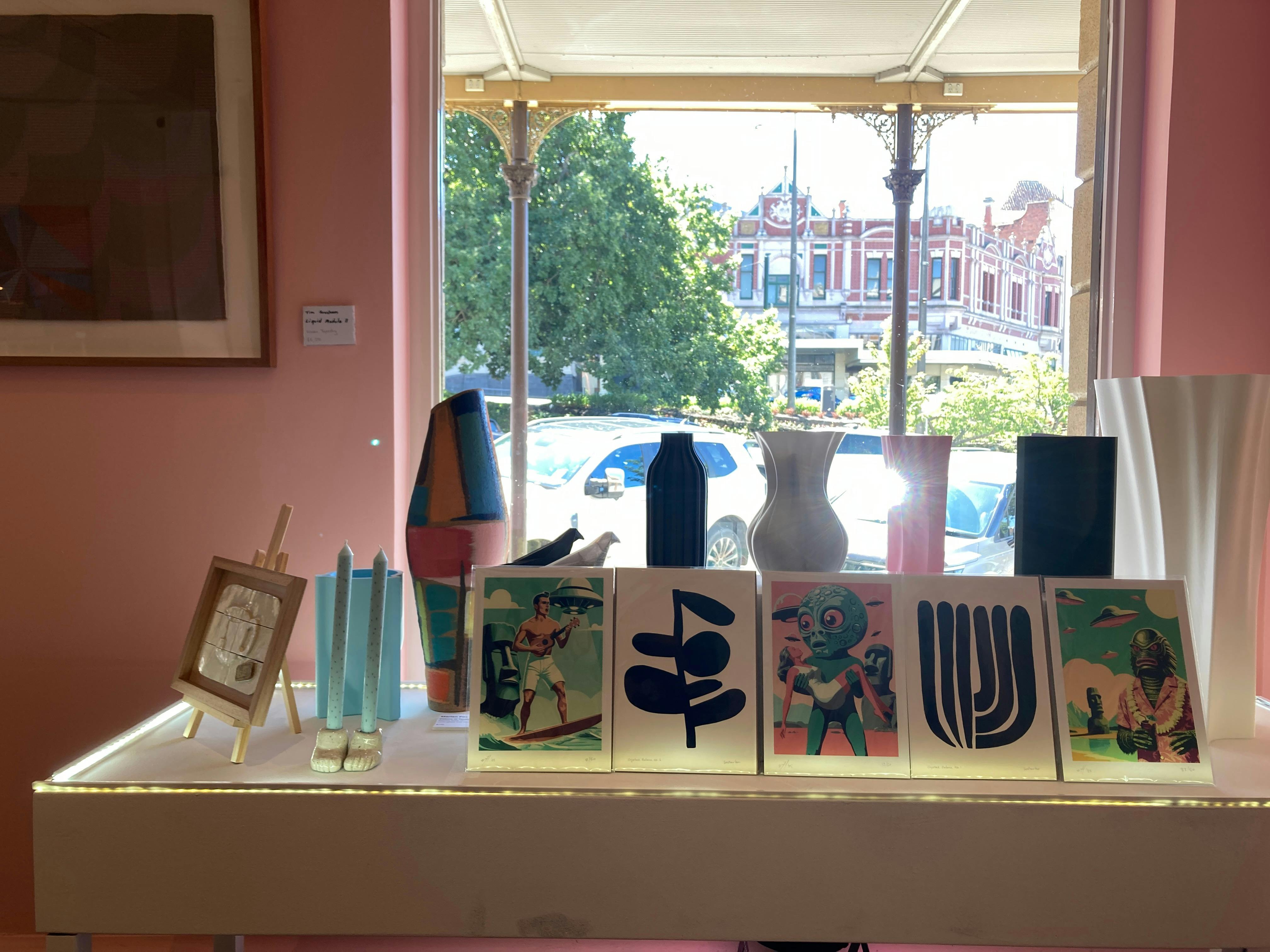 items in a shopfront window