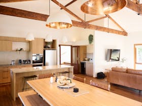 Cook up a feast in the chef's kitchen at Yarradene Luxury Farmstay in Healesville