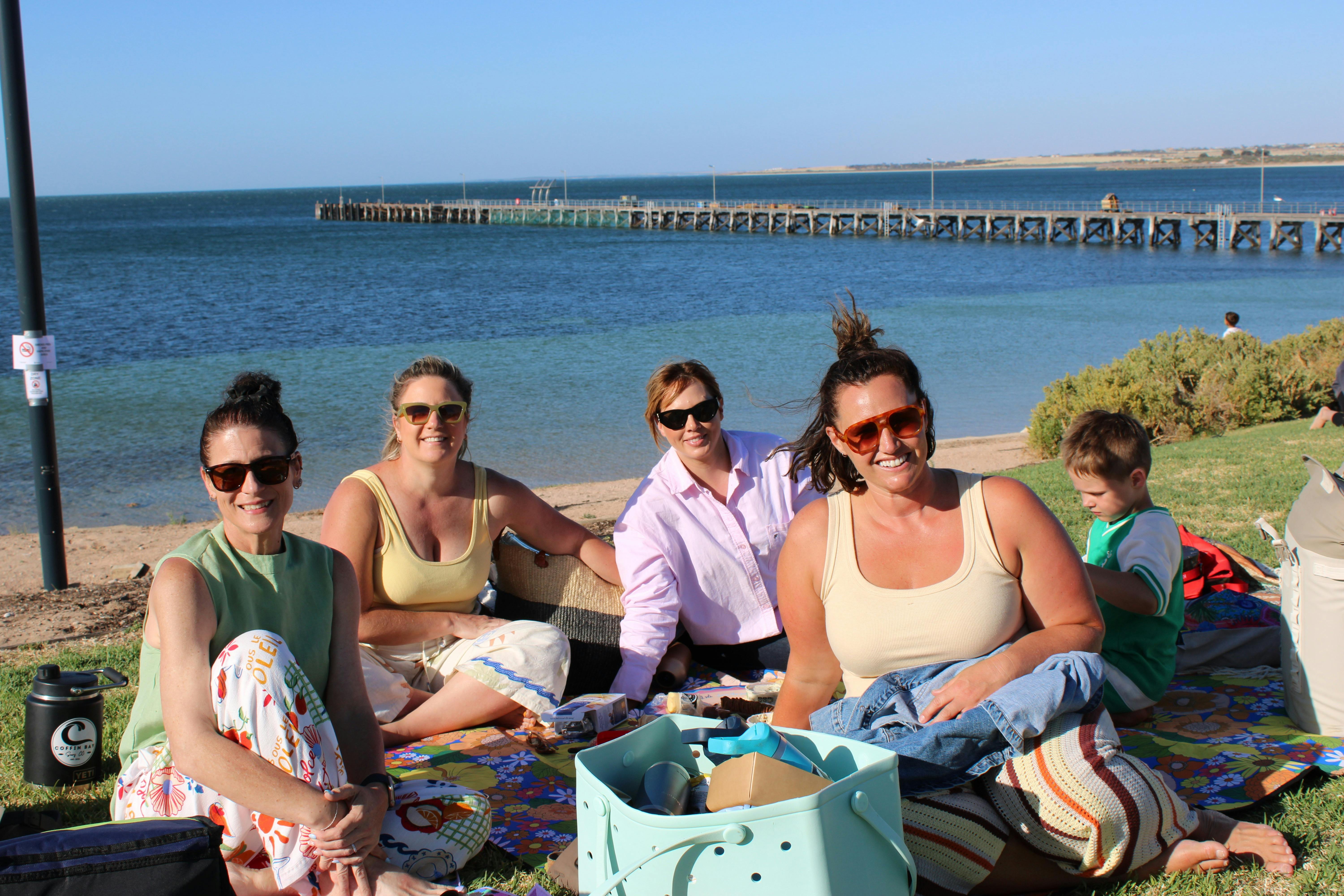 Group of ladies enjoying the festivities