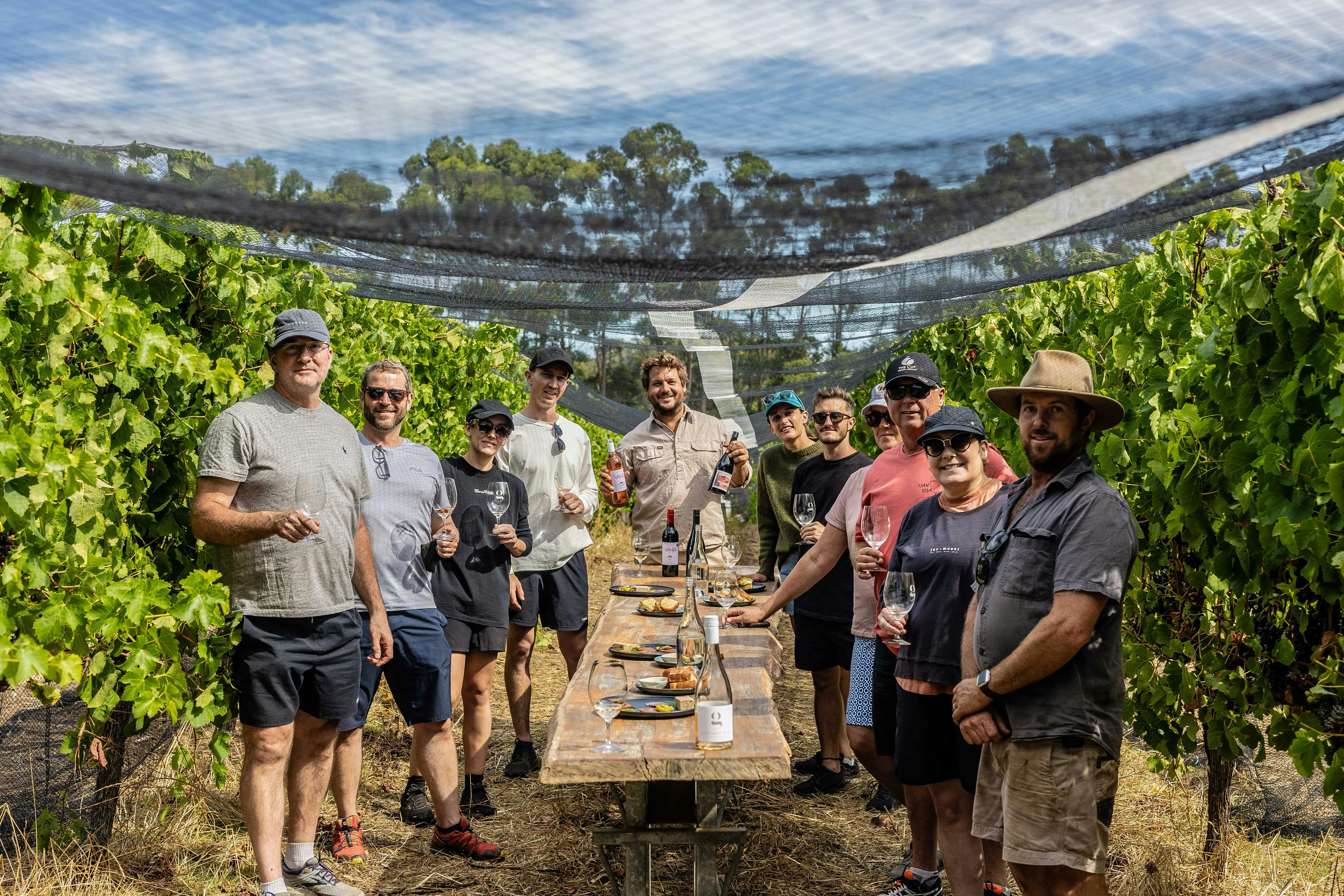 Tasting Shiraz in Shiraz vines