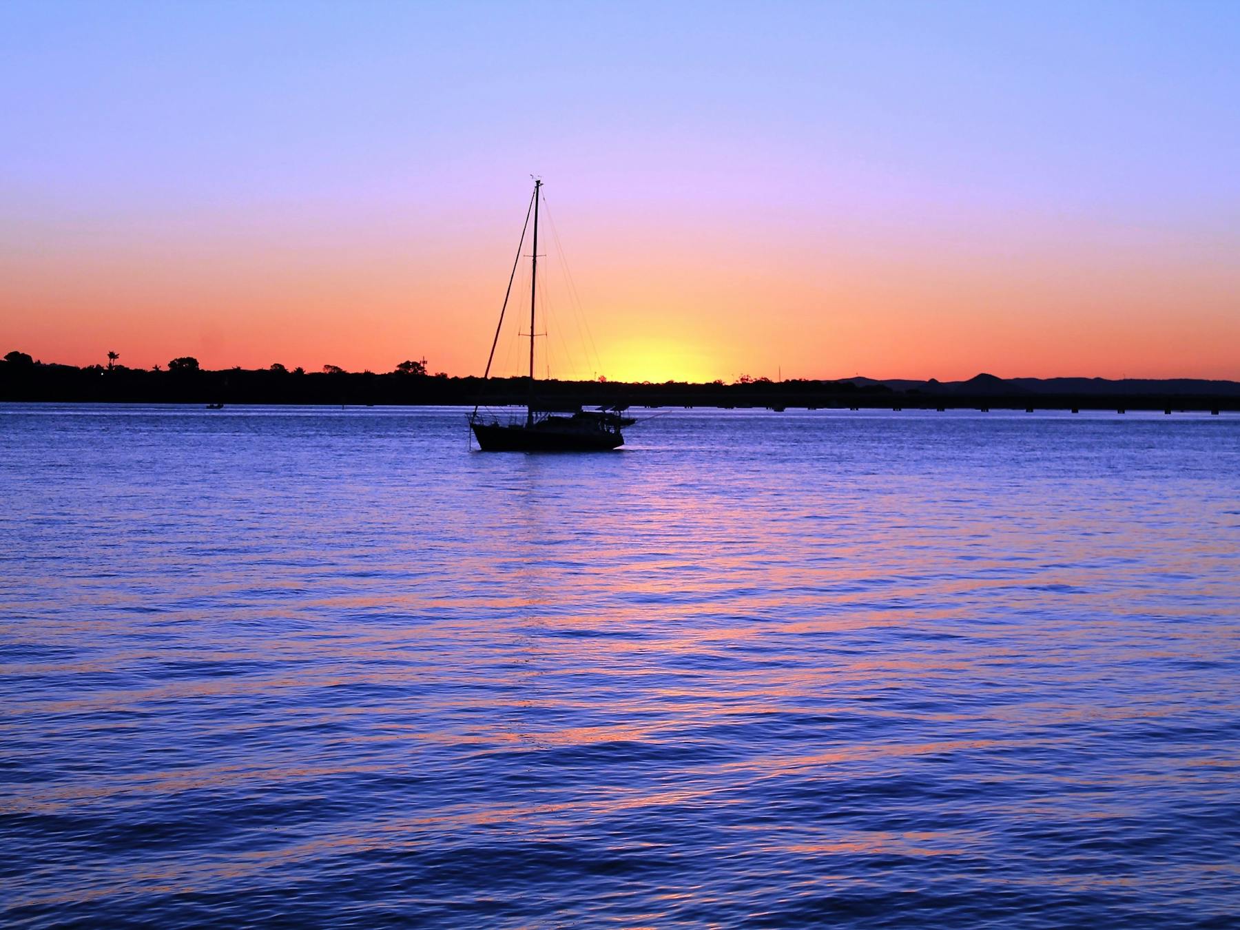 Sunset over Moreton Bay