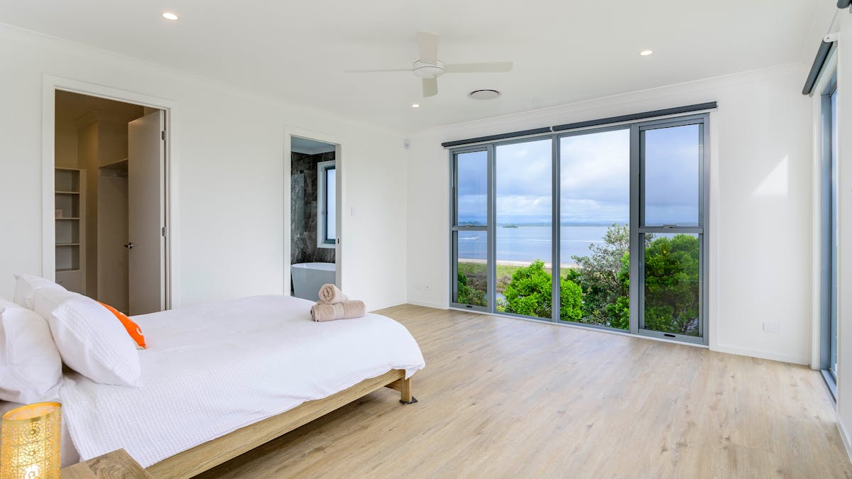 Bedroom overlooking Pumicestone Passage