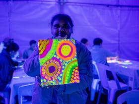 Neon painting