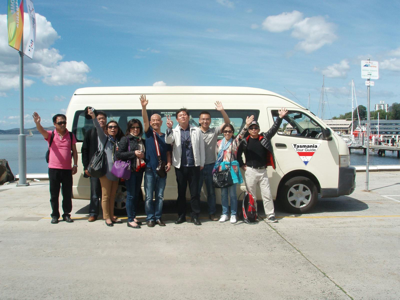 Cruise ship tour group