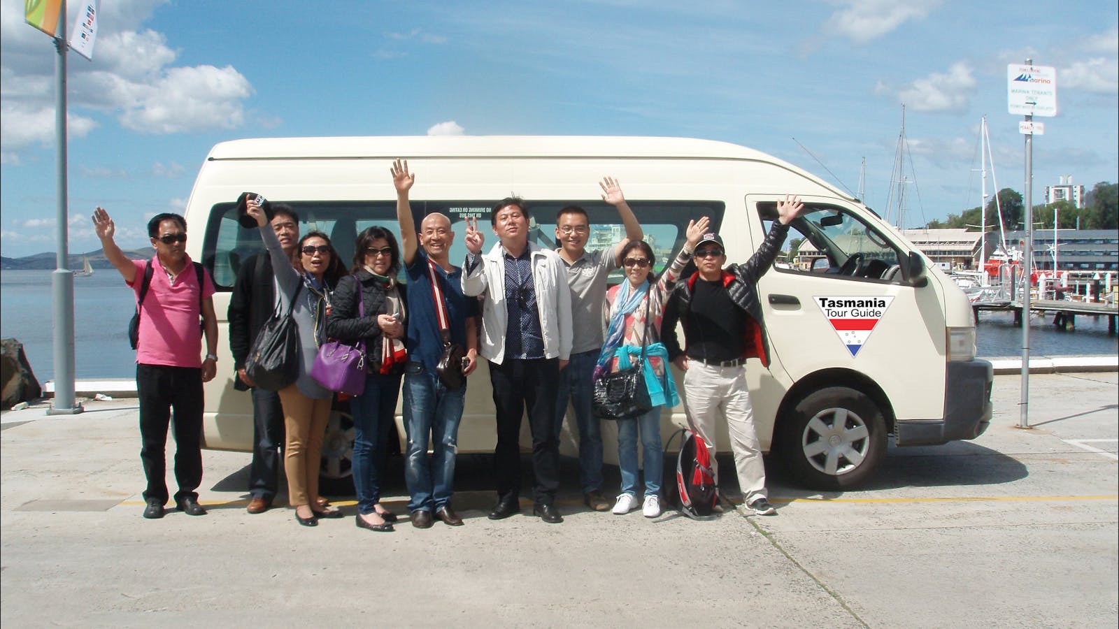 Cruise ship tour group