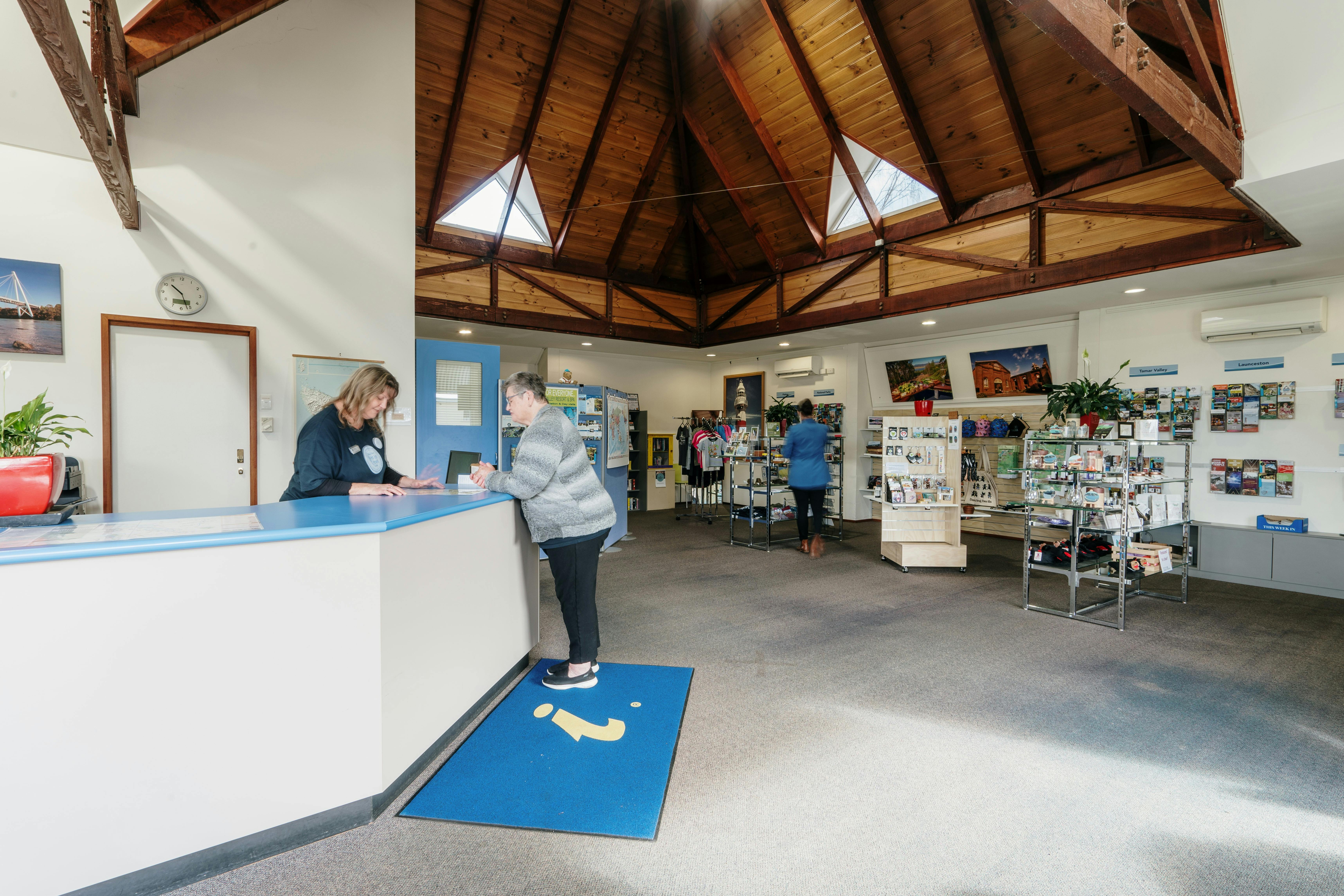 Guest at the counter of Information Centre