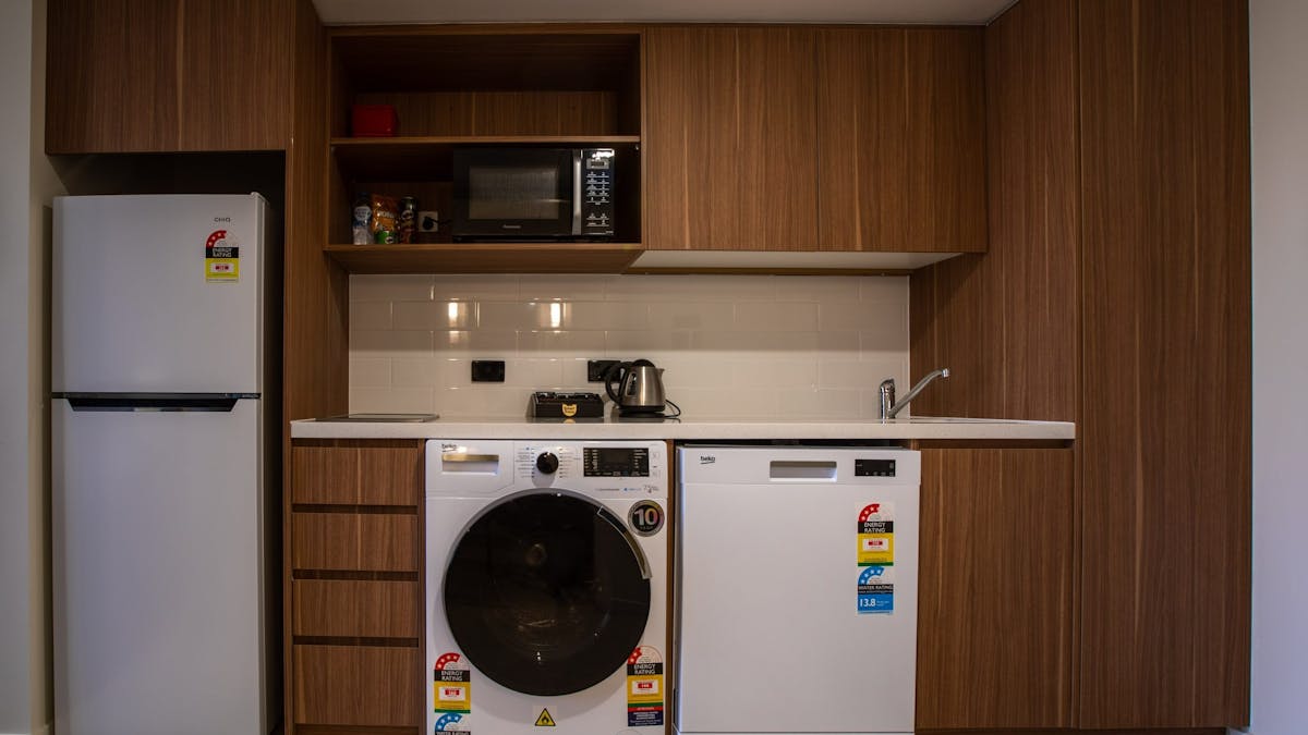 In room kitchen facilities providing all that will be required for an overnight or weekly stay.