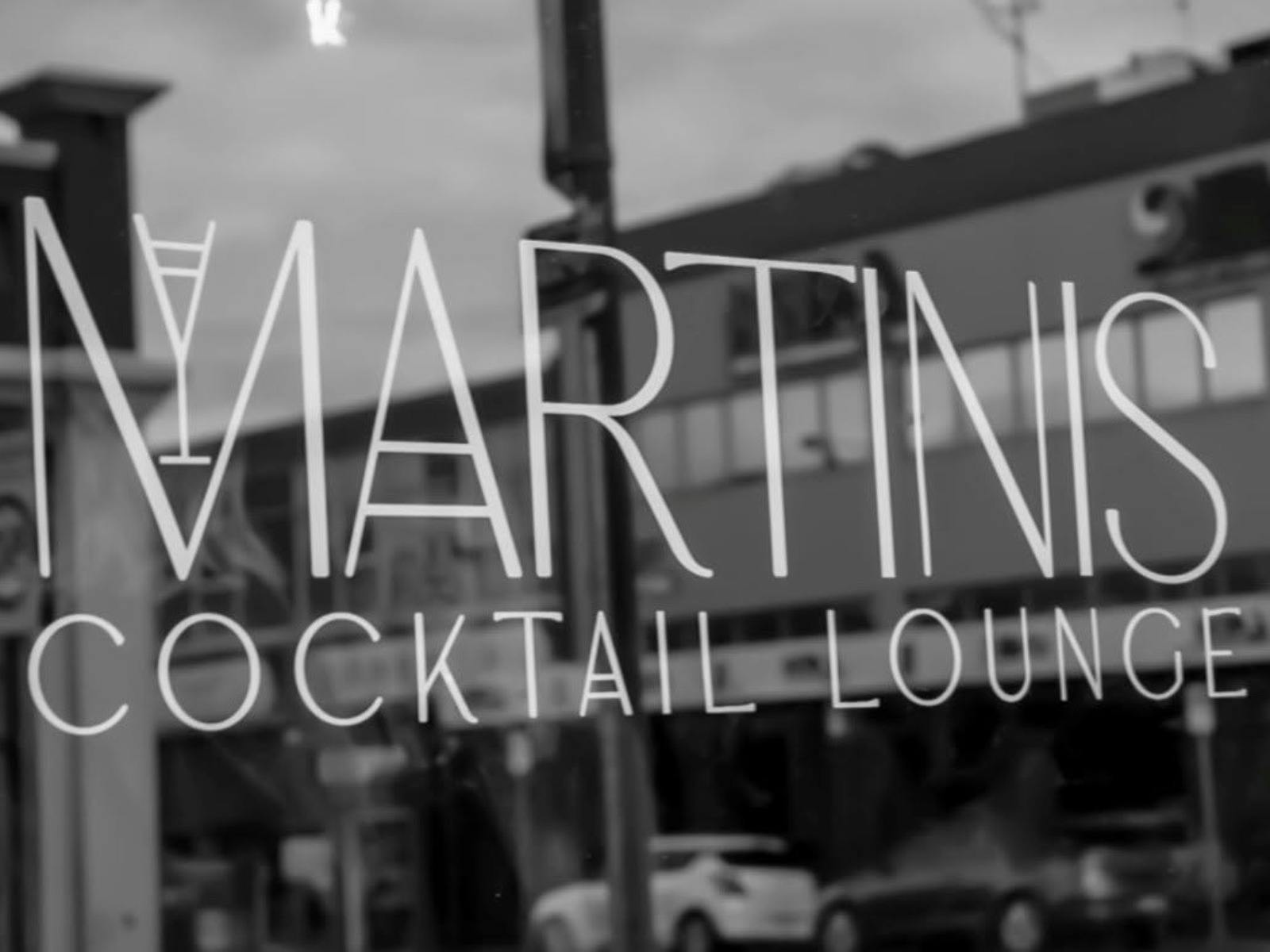 Signage at Martinis Cocktail Lounge