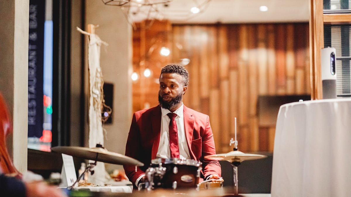 Drummer at Lennons Restaurant & Bar - Level Two of Hyatt Regency Brisbane