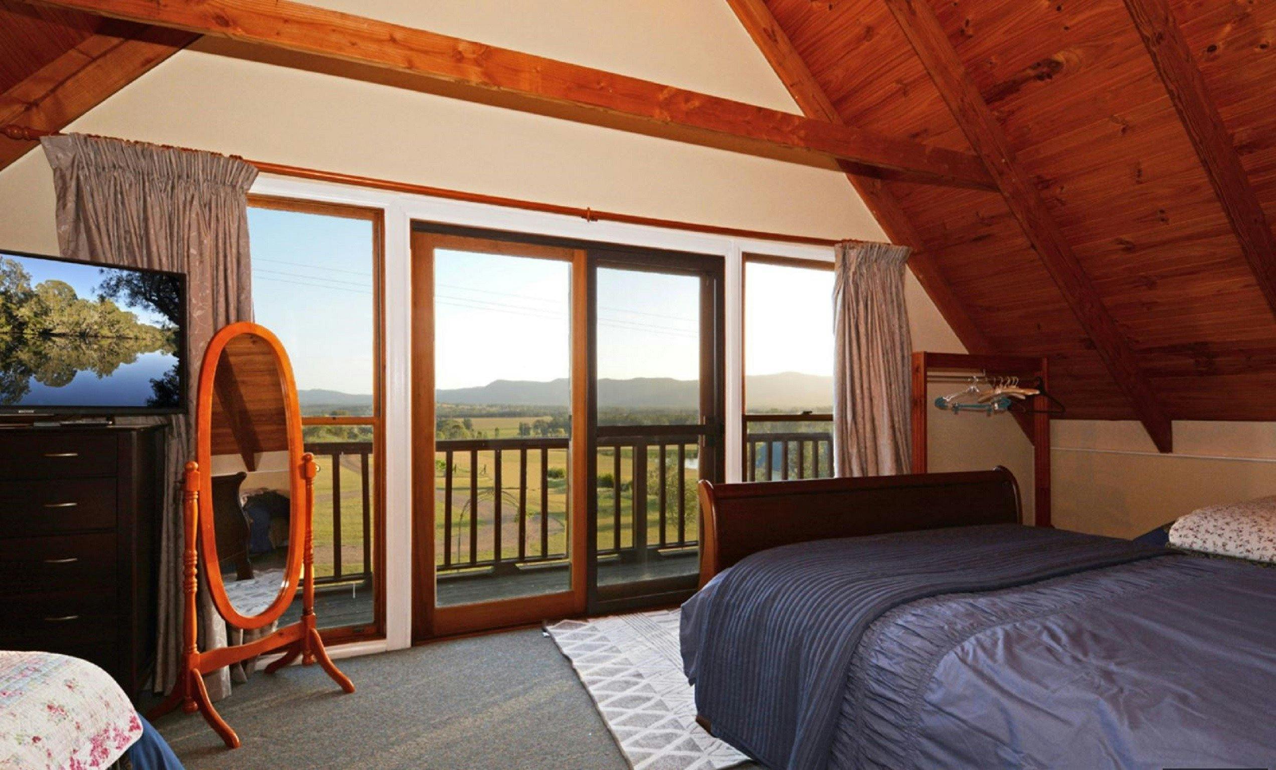 帶風景的臥室！