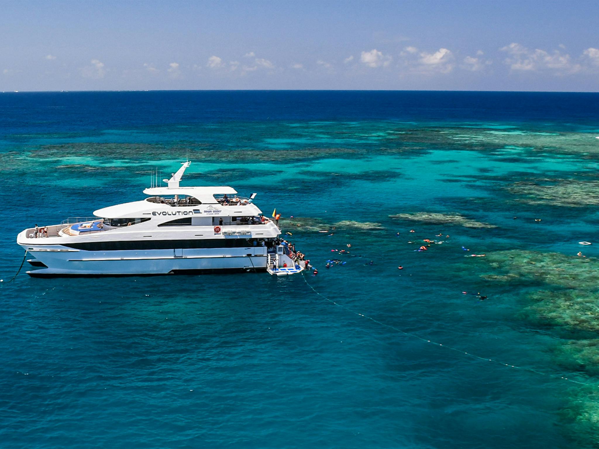 Cairns ultimate reef cruise vessel, Evolution Cairns ultimate reef cruise vessel, Evolution