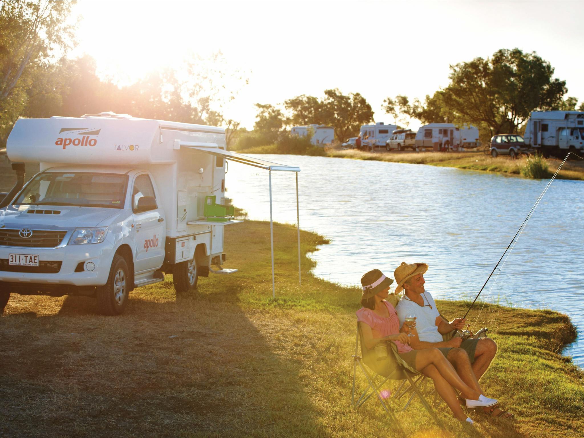 Camping by Julia Creek Camping by Julia Creek