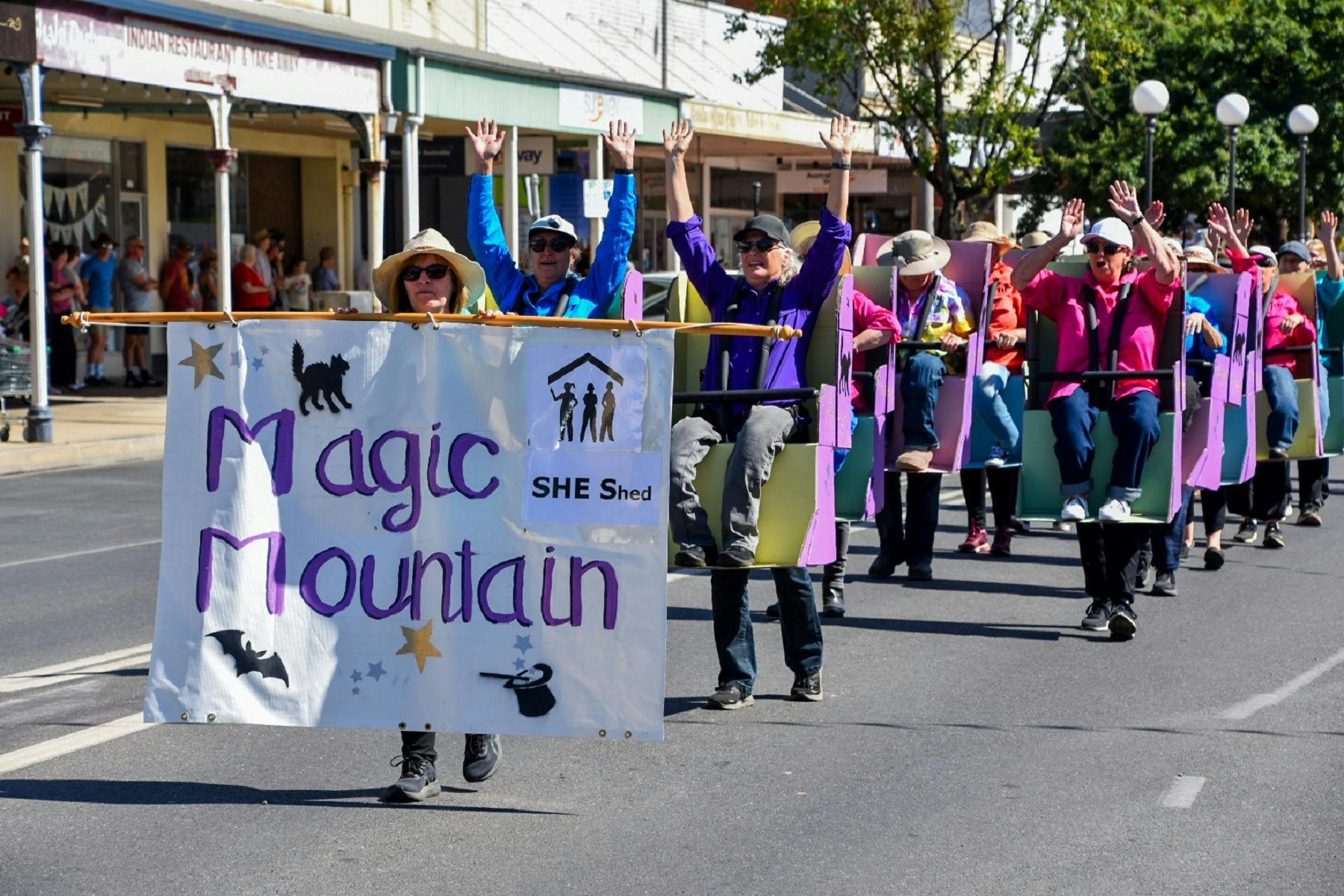 Women on a roller coaster
