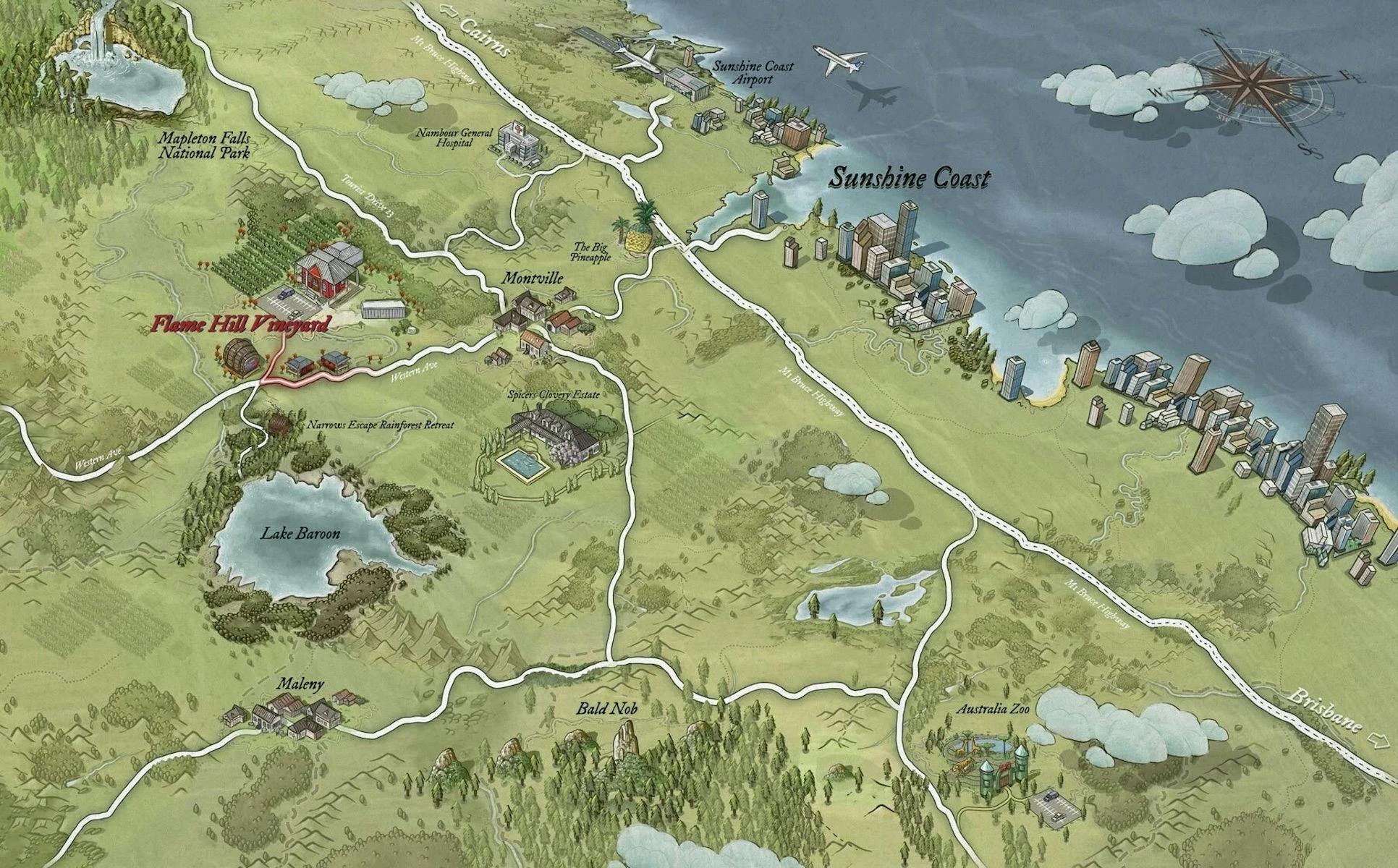 Montville vineyard map