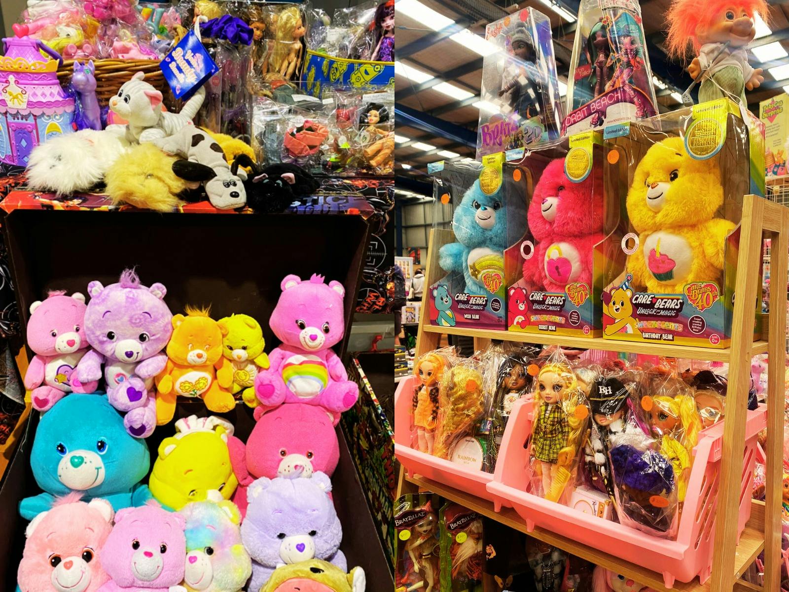 Care Bears on display at two stalls at event
