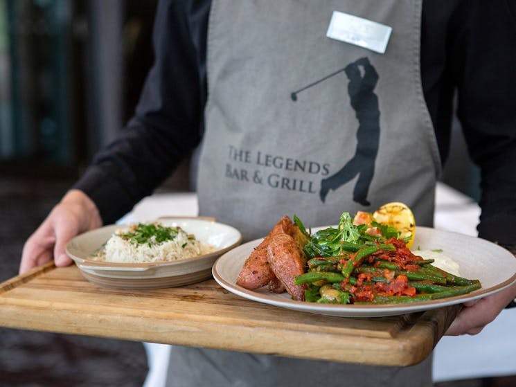 Why not stop by the Legends Grill for a spot of lunch overlooking the golf course?