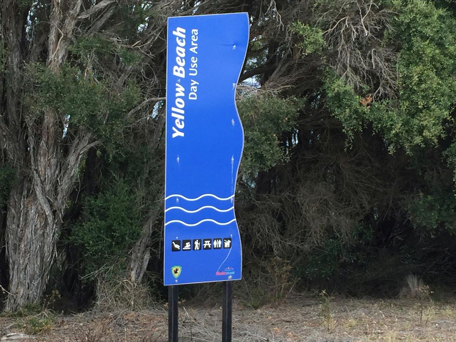 Yellow Beach day use picnic area  Flinders Island Tasmania