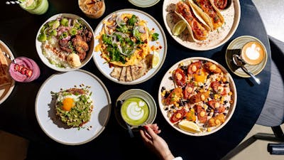 food and coffee at Good Neighbour Cafe
