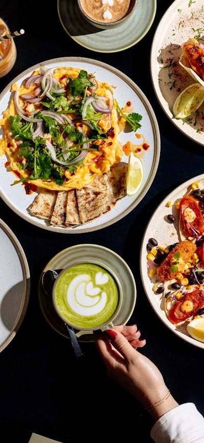 food and coffee at Good Neighbour Cafe