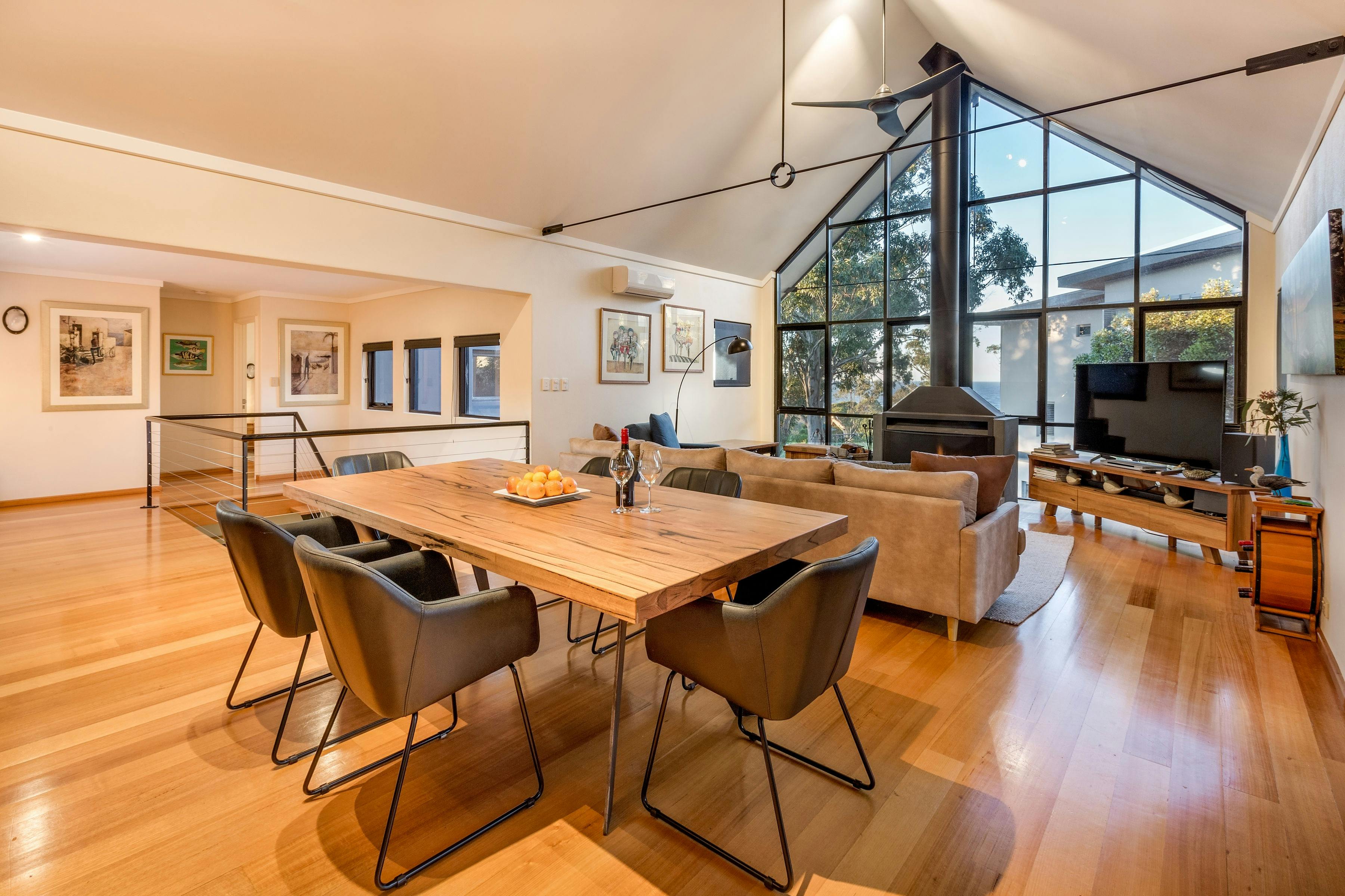 Dining and living area