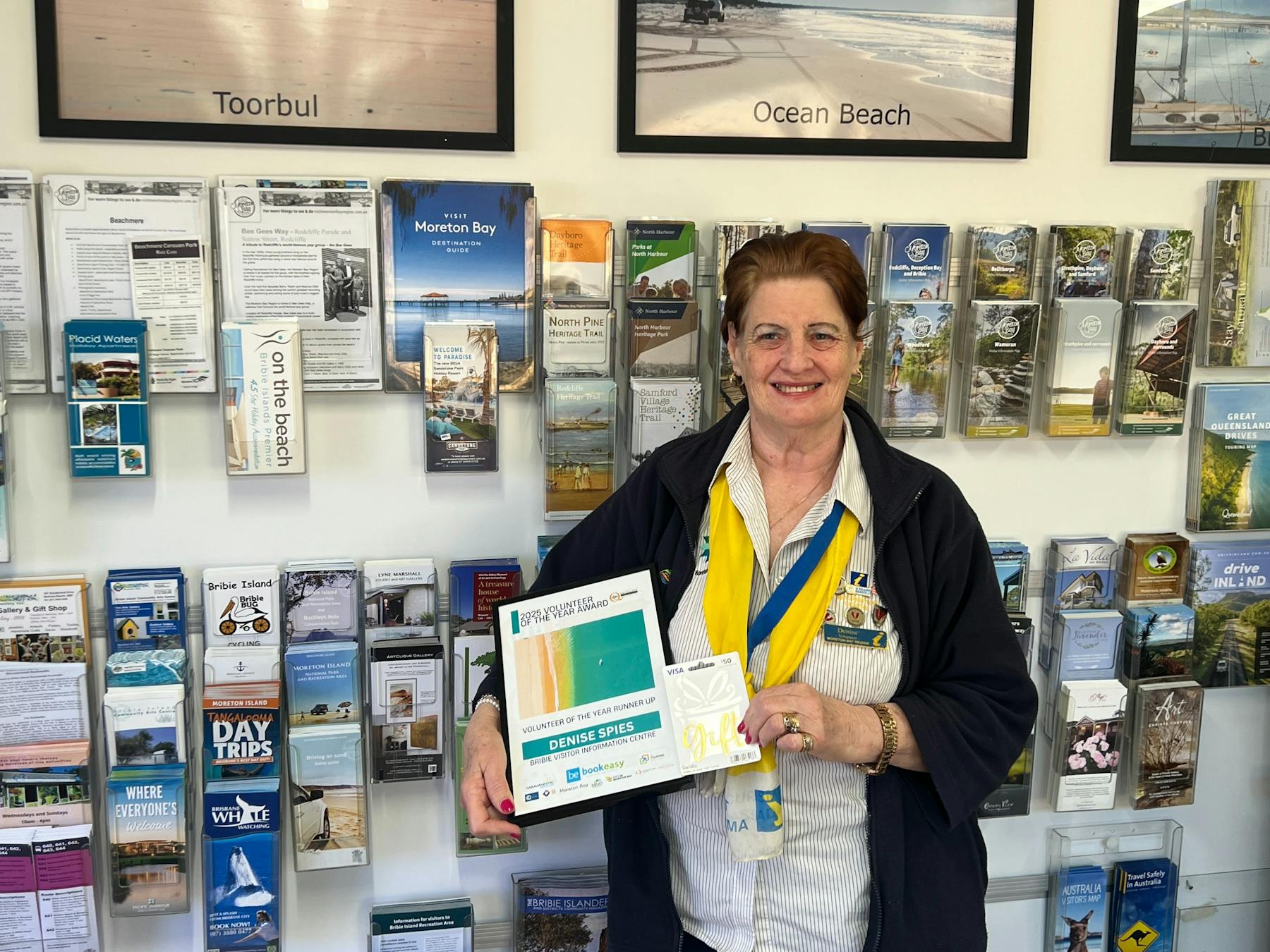 Volunteers serve with a smile