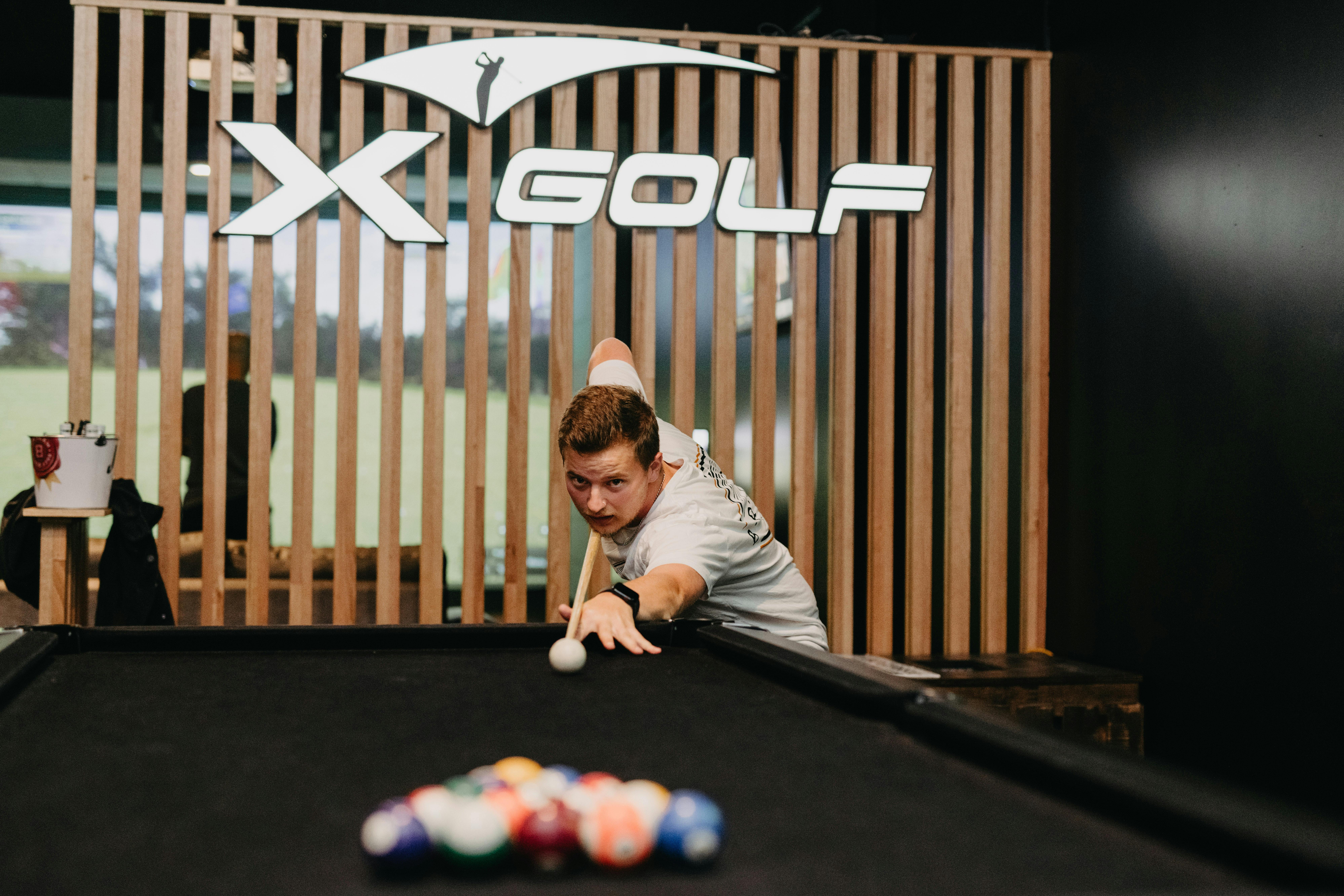 Pool Table at X-Golf Macarthur