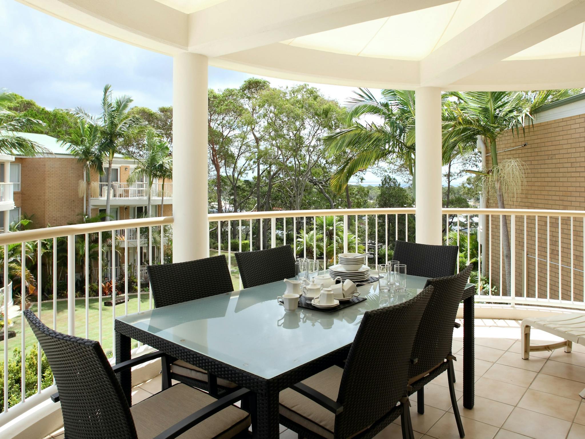 outdoor seating on the large balcony in a 1 Bedroom Apartment outdoor seating on the large balcony in a 1 Bedroom Apartment