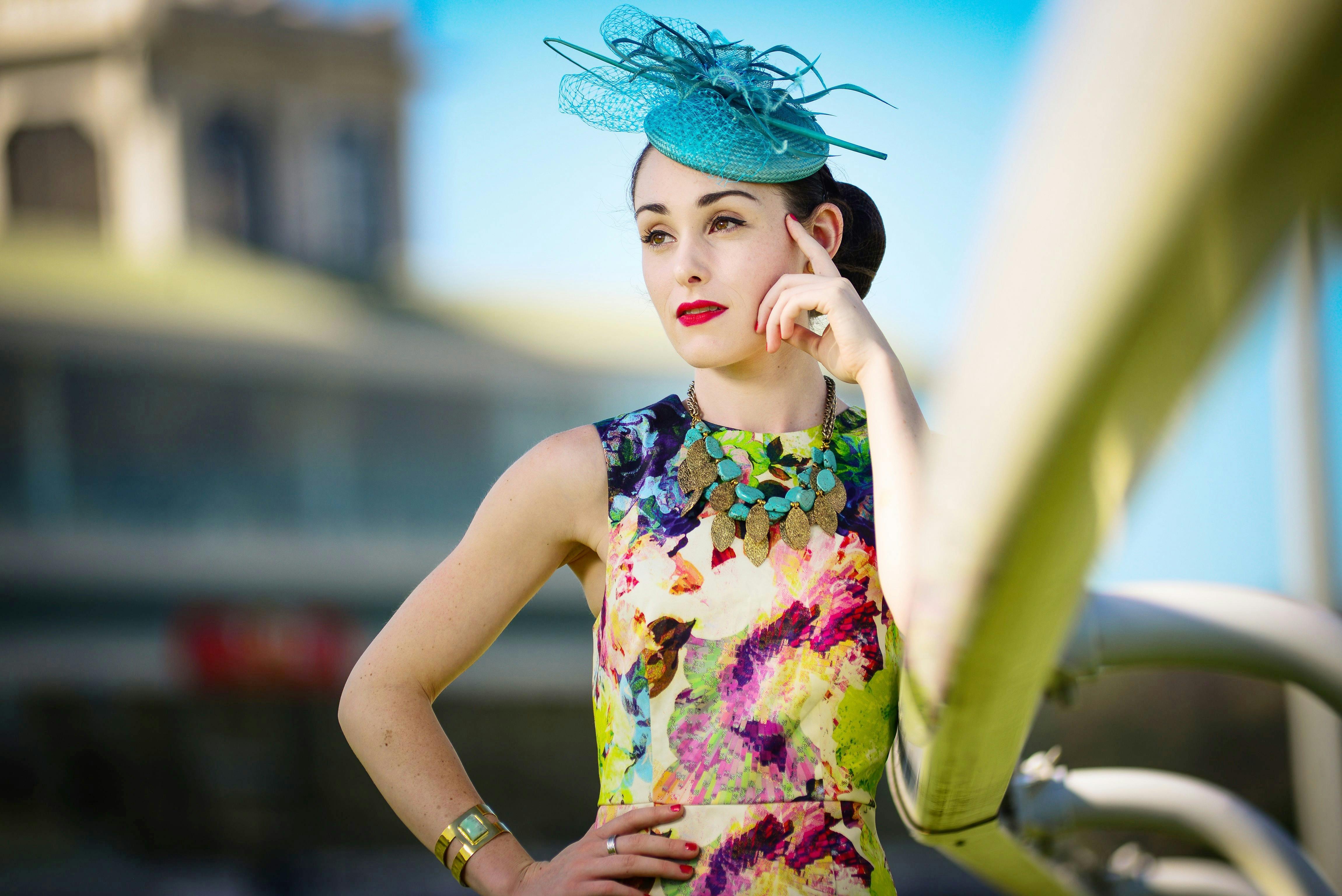 Women dressed in cup fashion