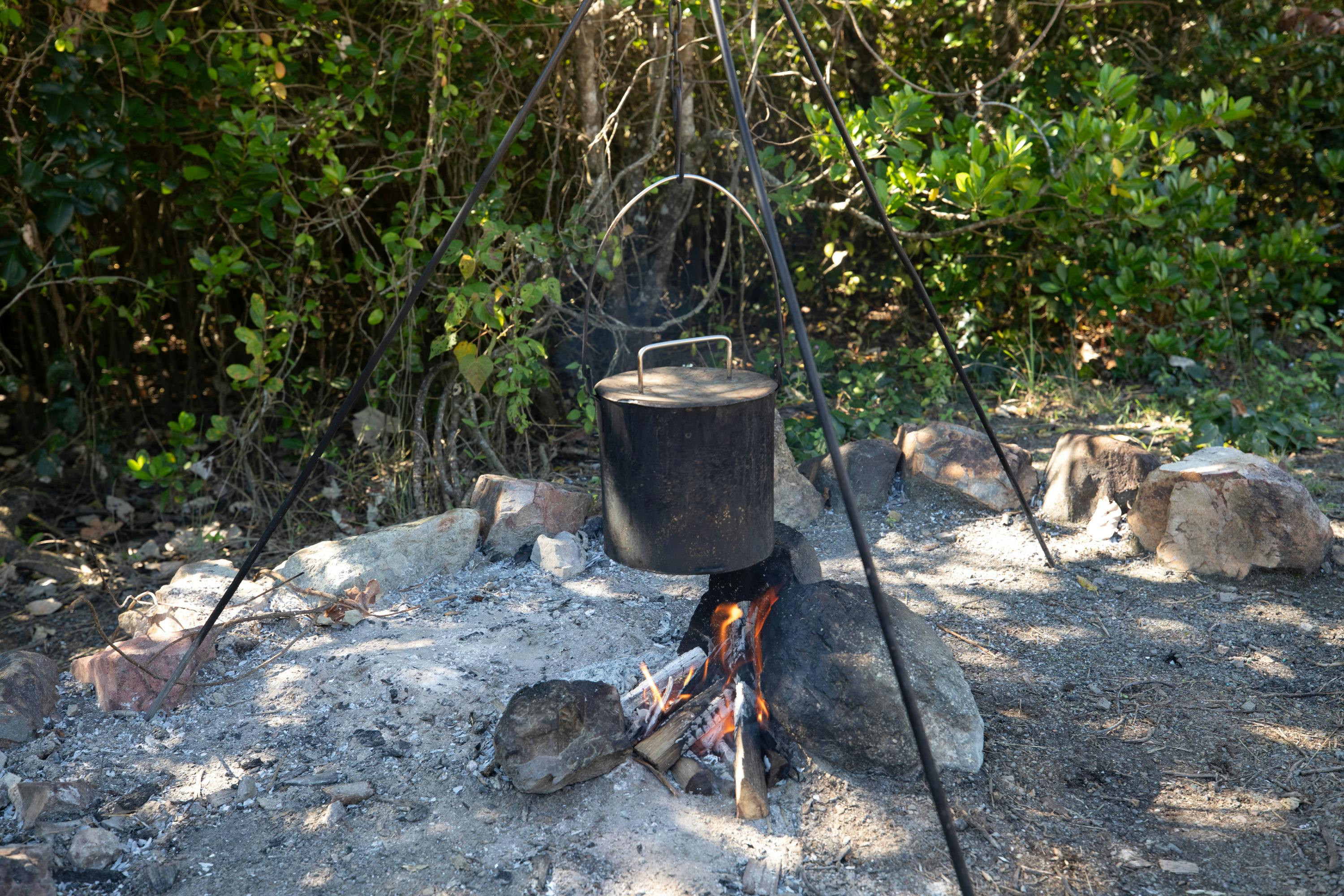Boiling the Billy at the Croc Safari