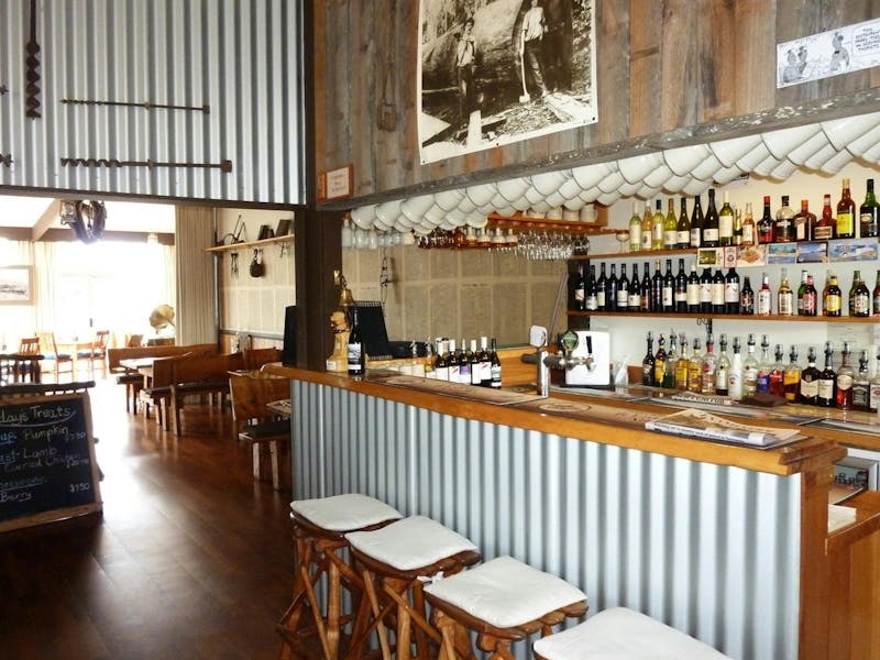 A rustic bar