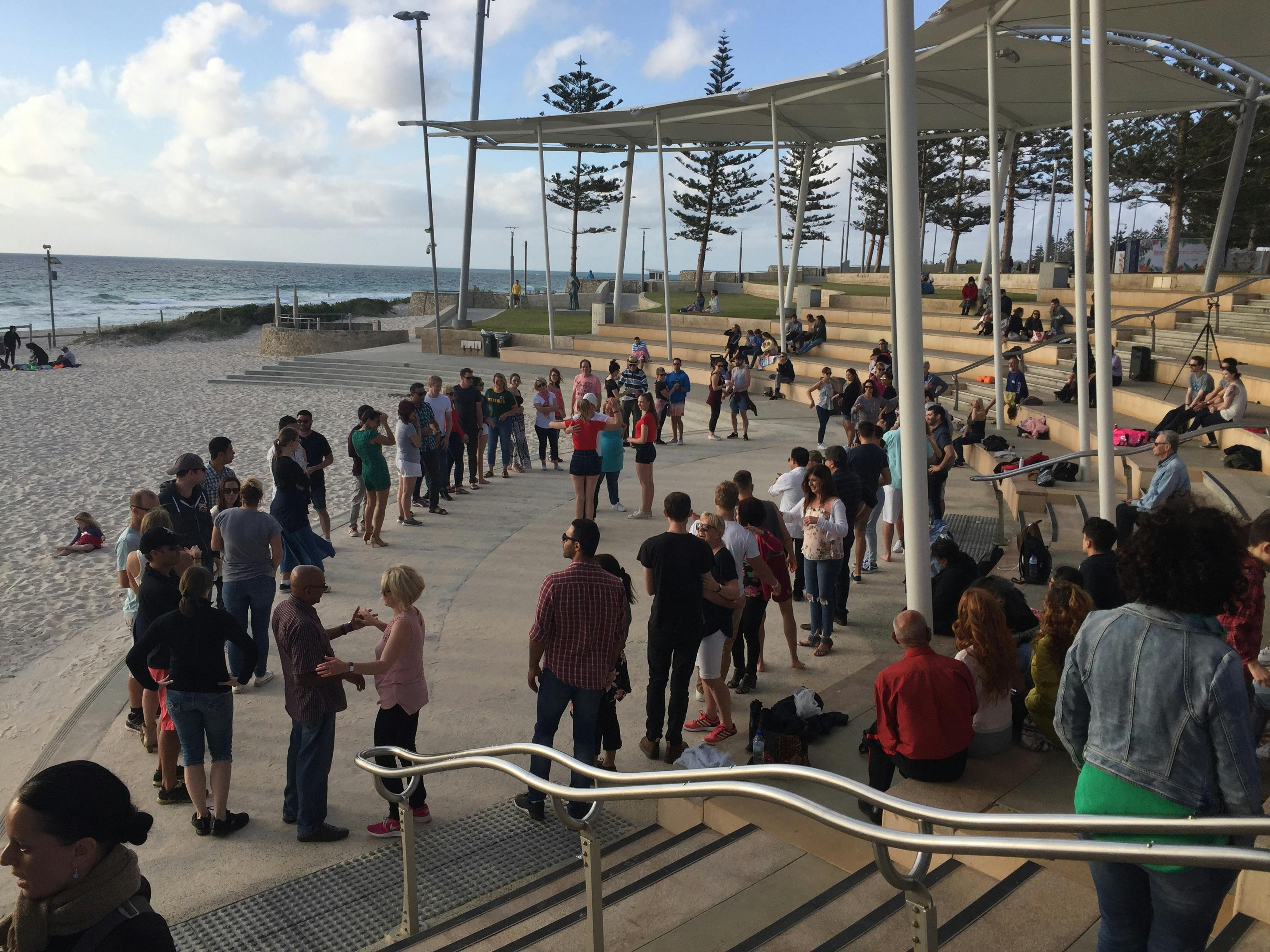 Dancing at the Sandpit free dance lessons