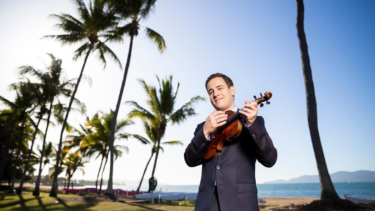 AFCM Artistic Director Jack Liebeck in Townsville at The Strand