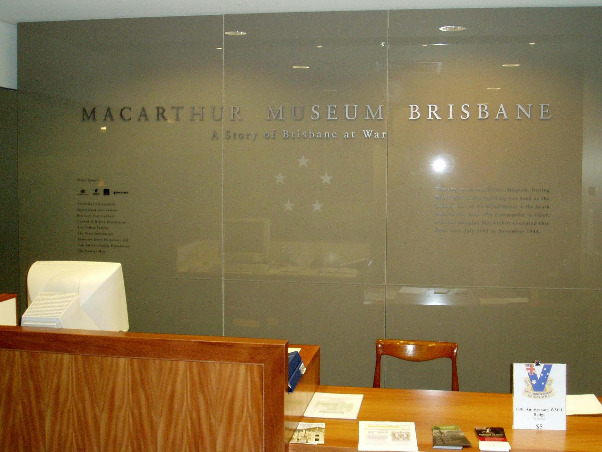 Reception Desk - MacArthur Museum Reception Desk - MacArthur Museum