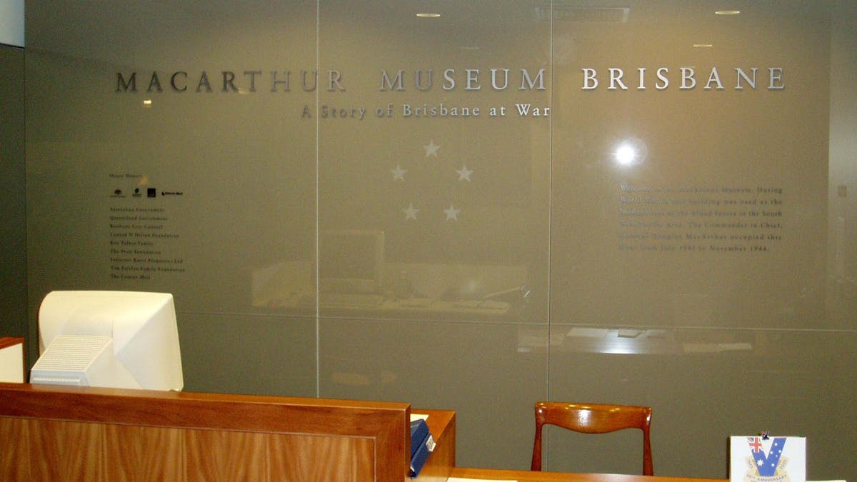 Reception Desk - MacArthur Museum