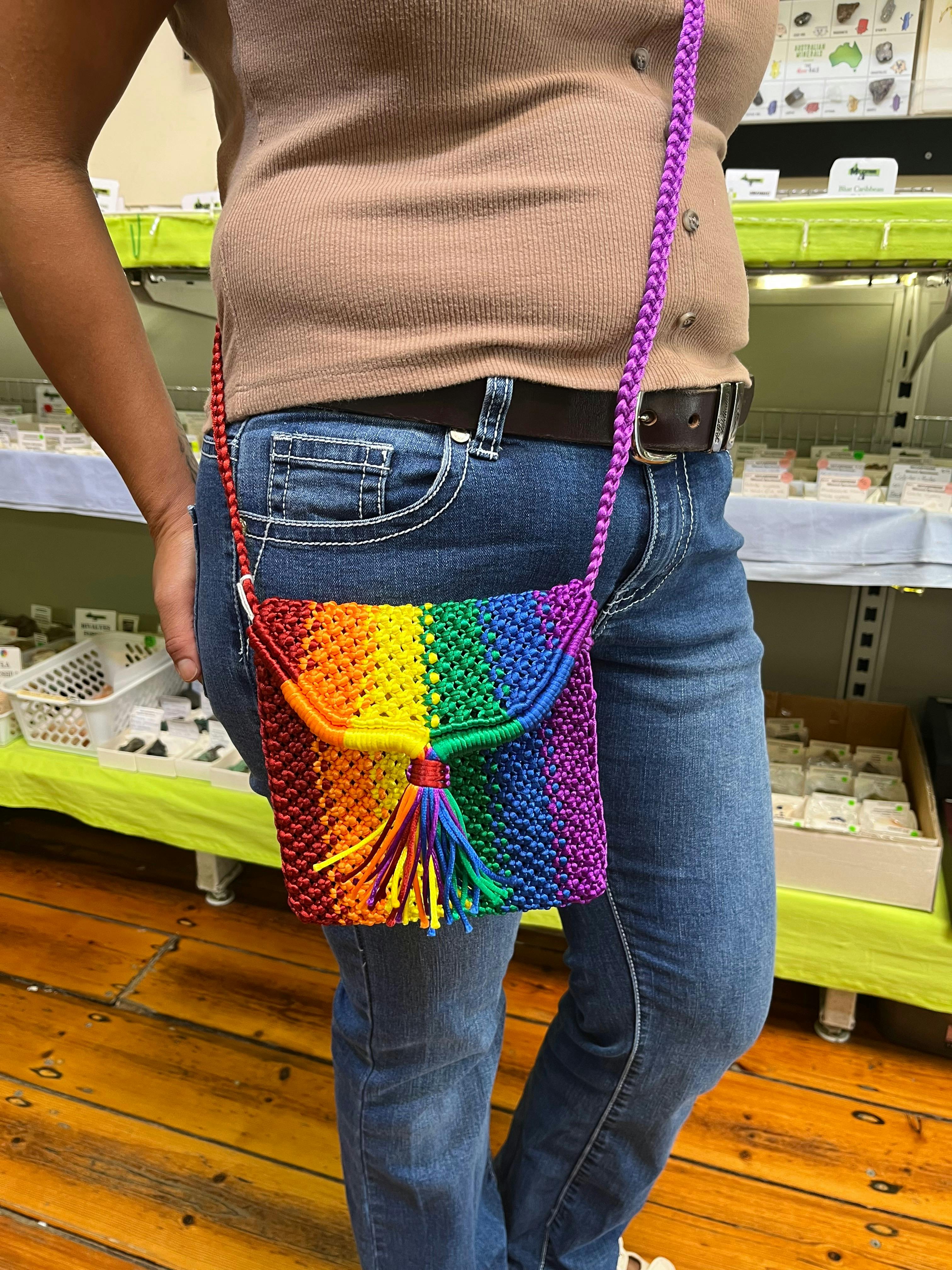 Beautifully hand made macrame bags